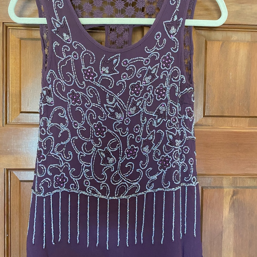 Hyde Park Beaded Blouse With Embroidery. - image 1